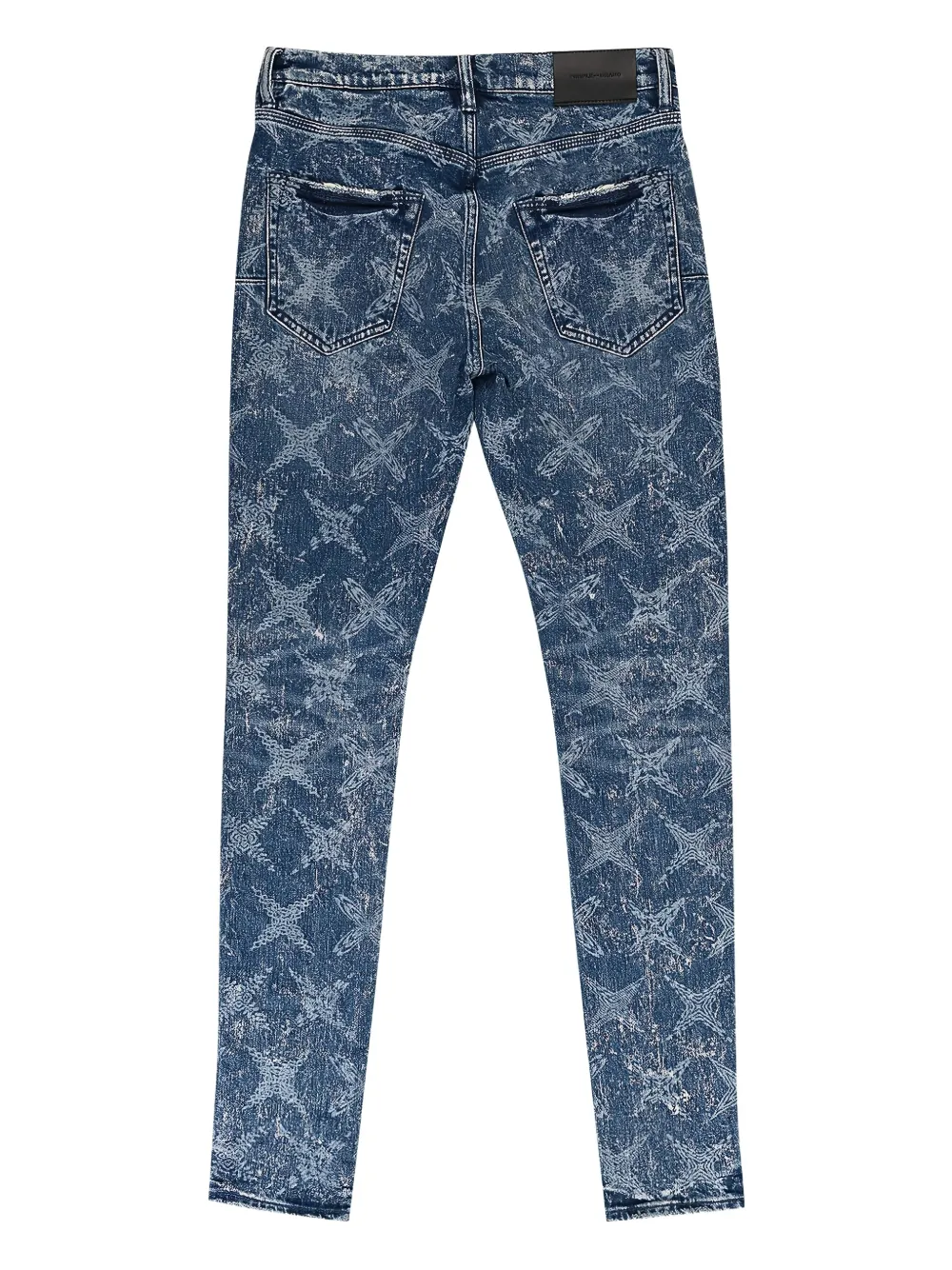 Purple Brand Galaxy Bleach Constellation jeans - Blauw