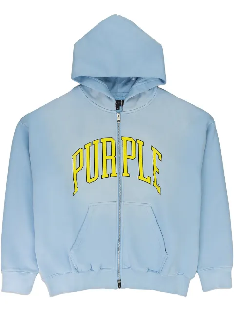 Purple Brand HWT fleece "Blue" hoodie