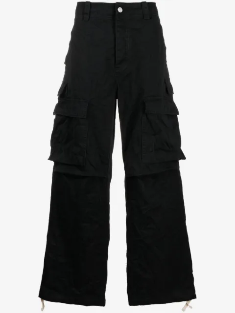 Purple Brand pantalones cargo con tiro medio