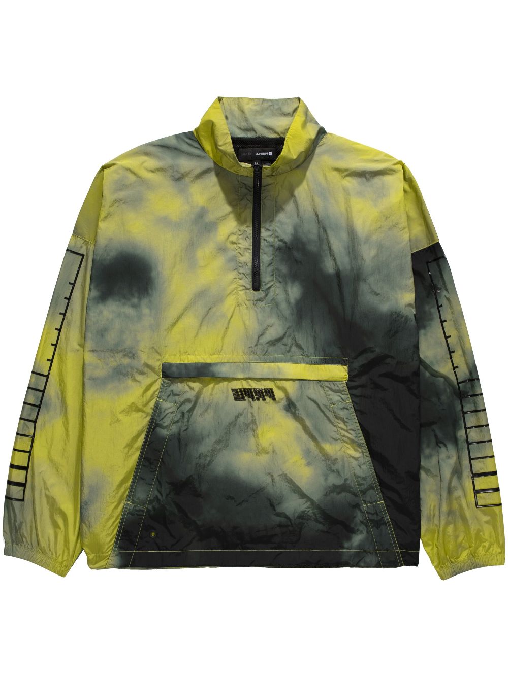 Purple Brand 1/2 ZIP MOCK NECK "Yellow" - Yellow SMOKE