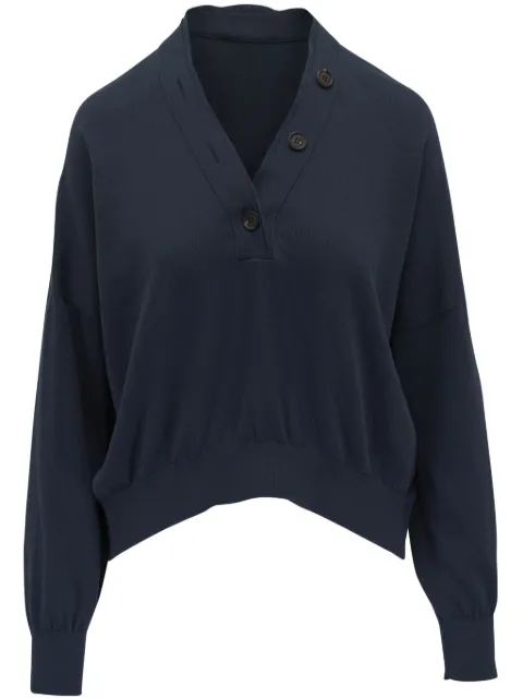Brunello Cucinelli top con botones
