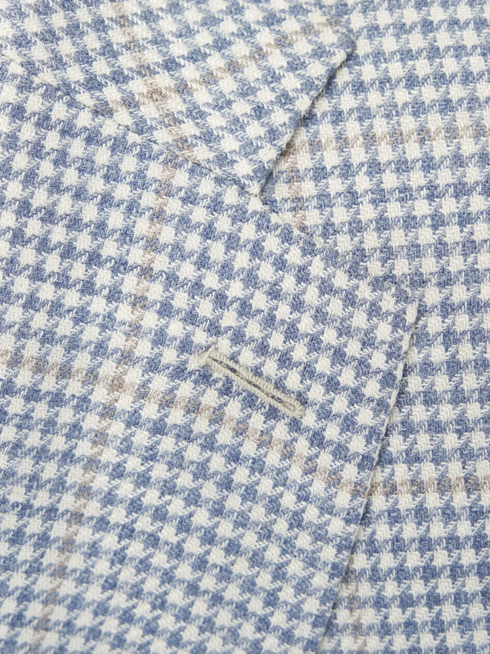 Atelier Munro Check-pattern Blazer In Blue
