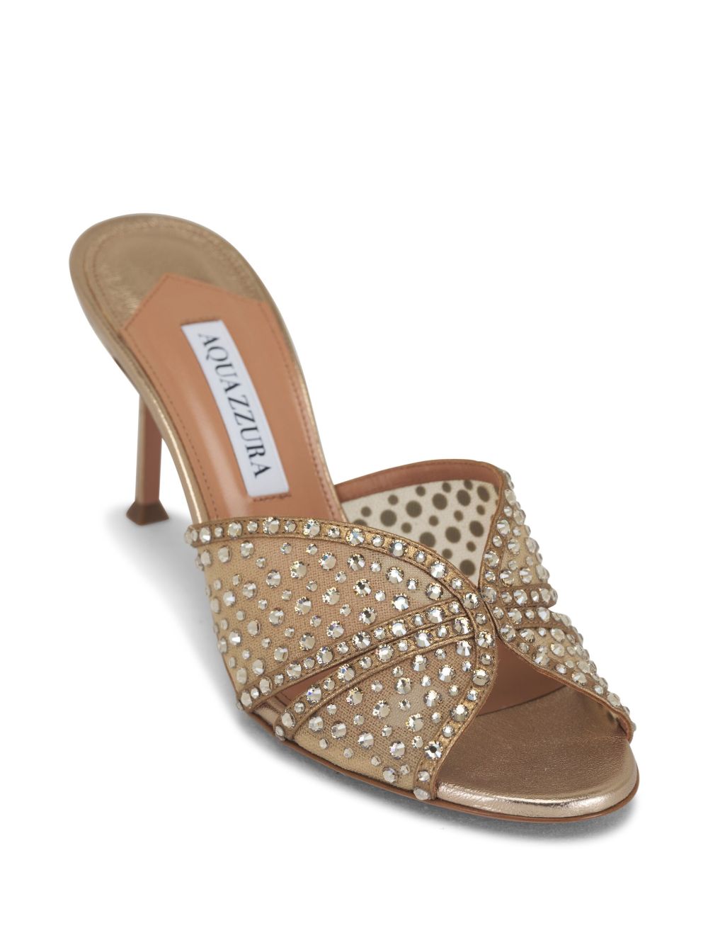 Aquazzura 75 mm Lover muiltjes - Beige