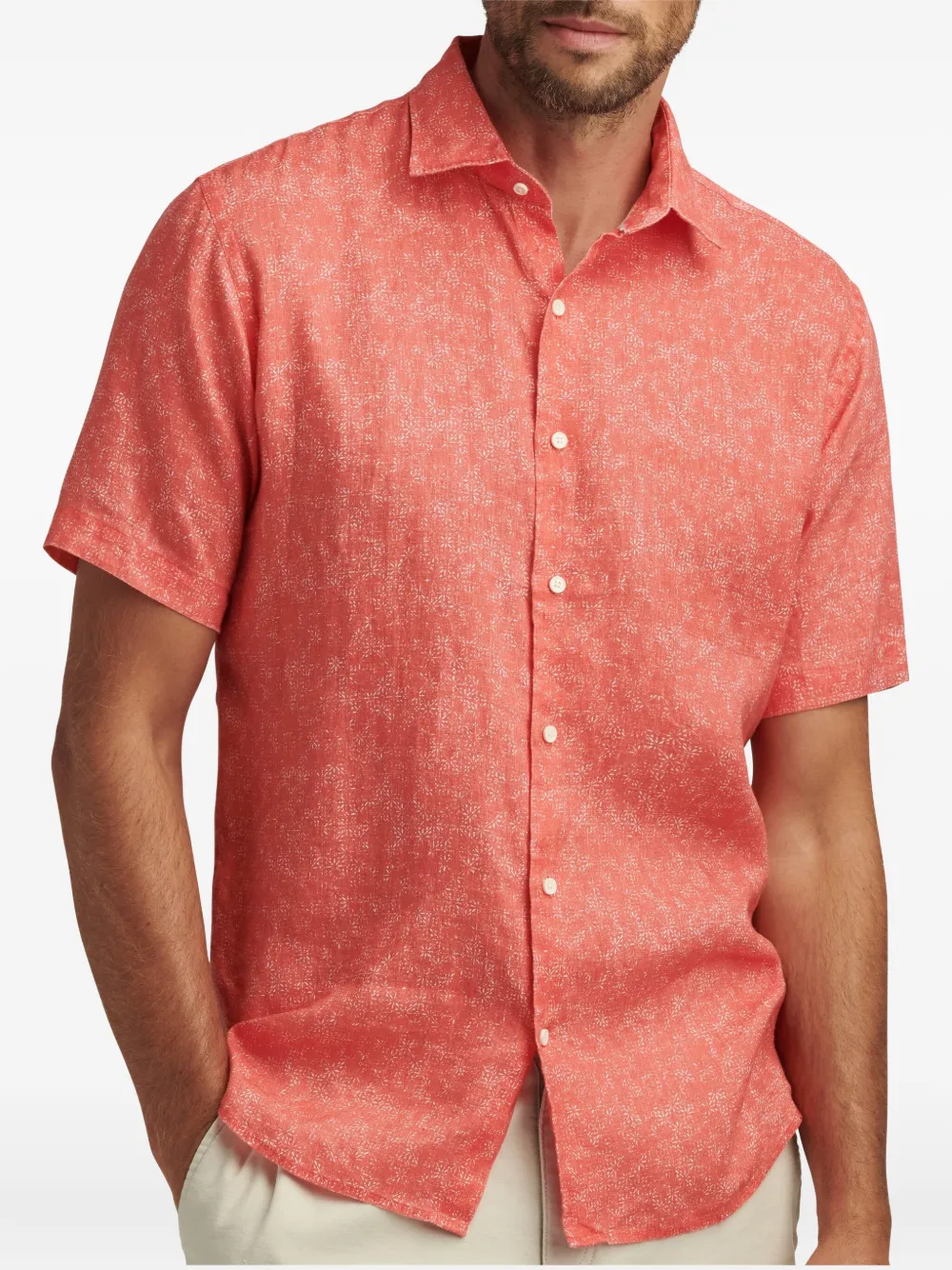 Peter Millar Overhemd met bloemenprint Roze