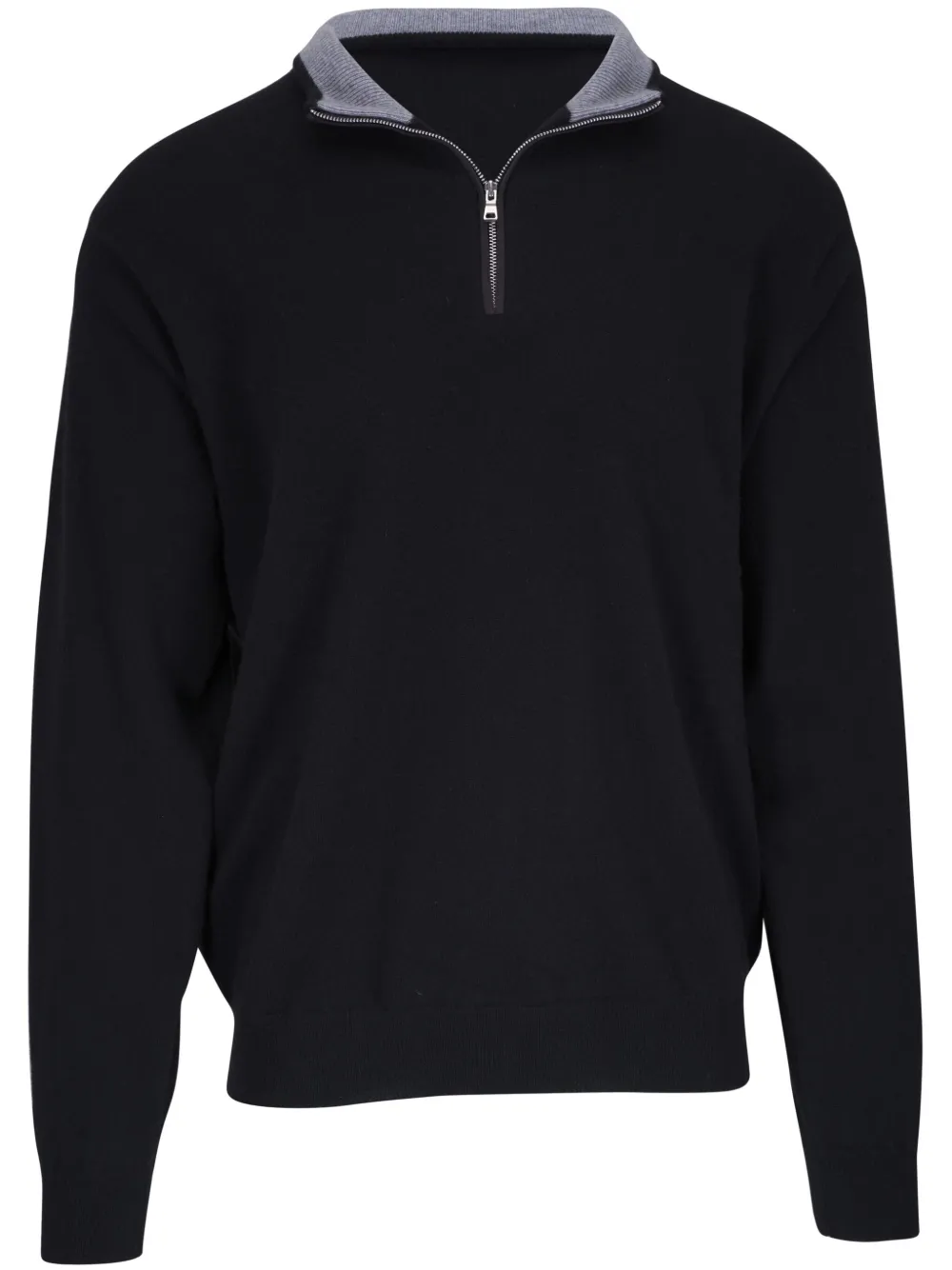 contrasting-collar jumper