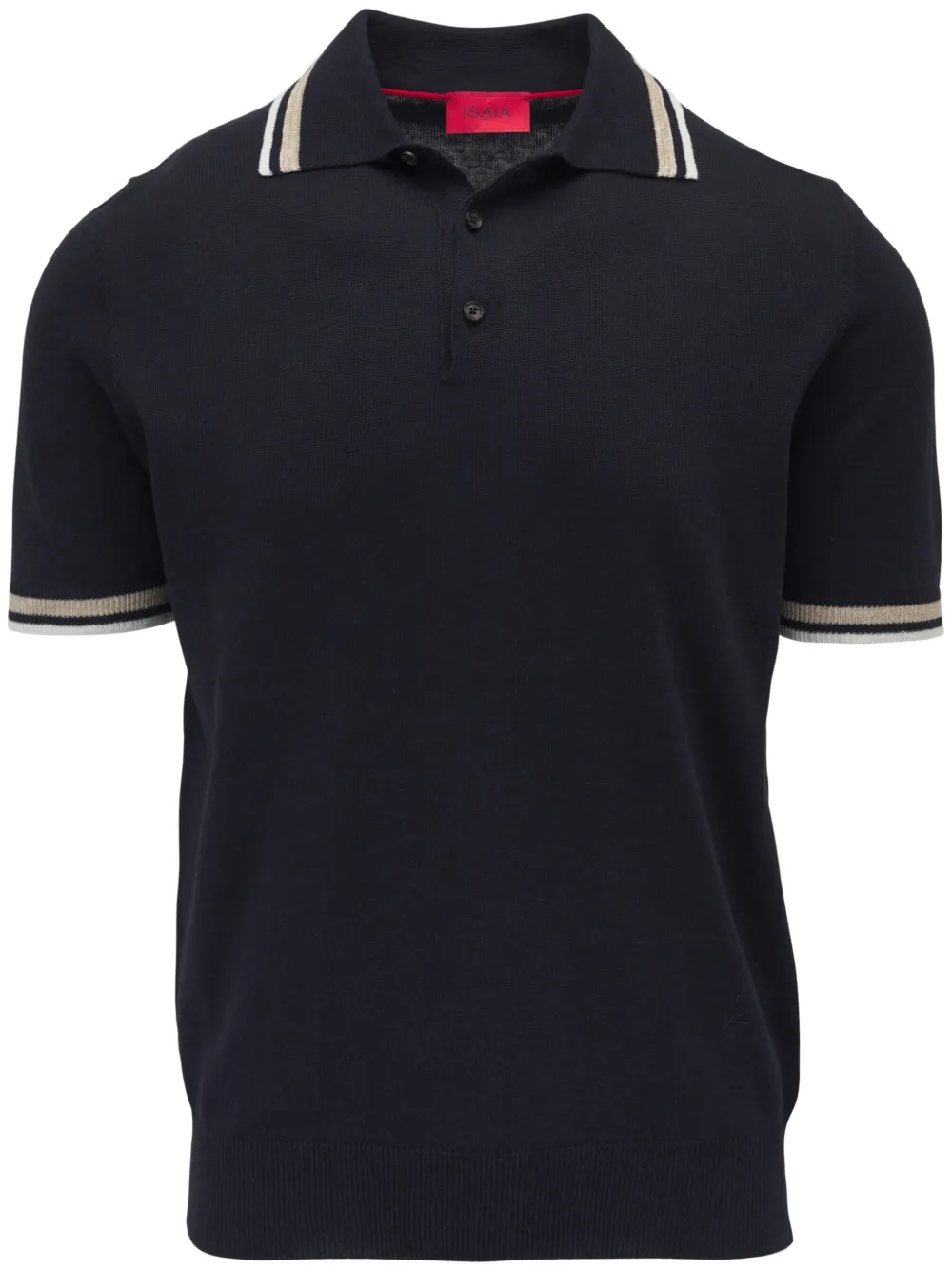 contrast-trim polo shirt