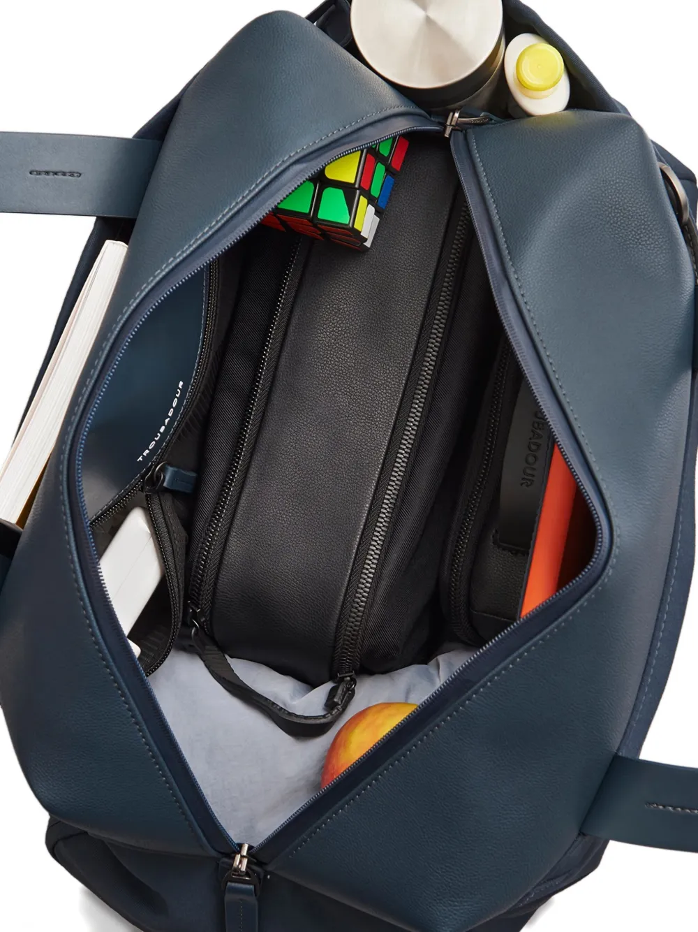 Troubadour Leather-handle Duffel Holdalls In Blue
