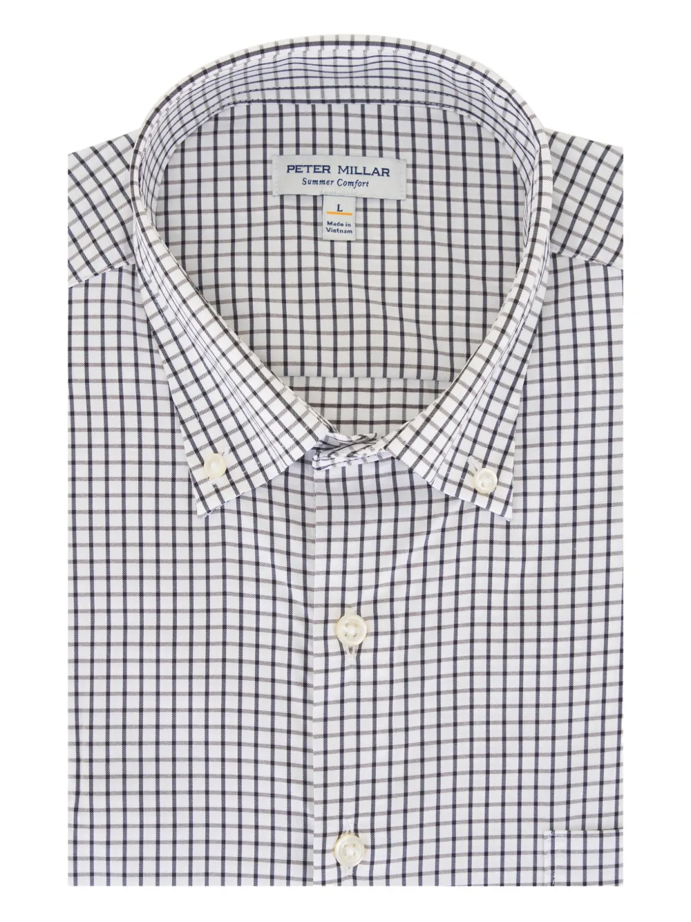 Peter Millar checked button-down shirt | White | Image 1