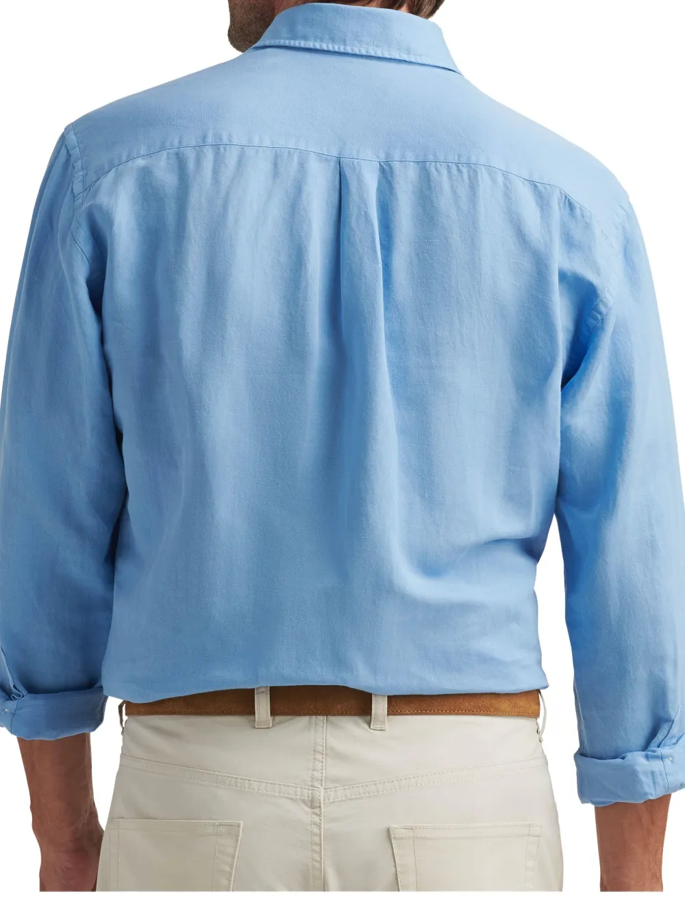 Peter Millar Linnen T-shirt Blauw