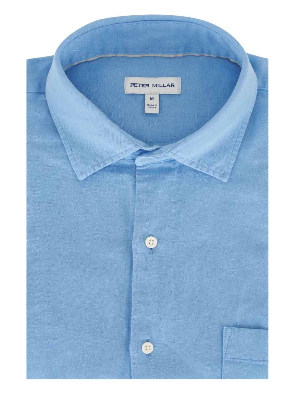 Peter Millar chemise en lin mélangé | bleu | Image 1