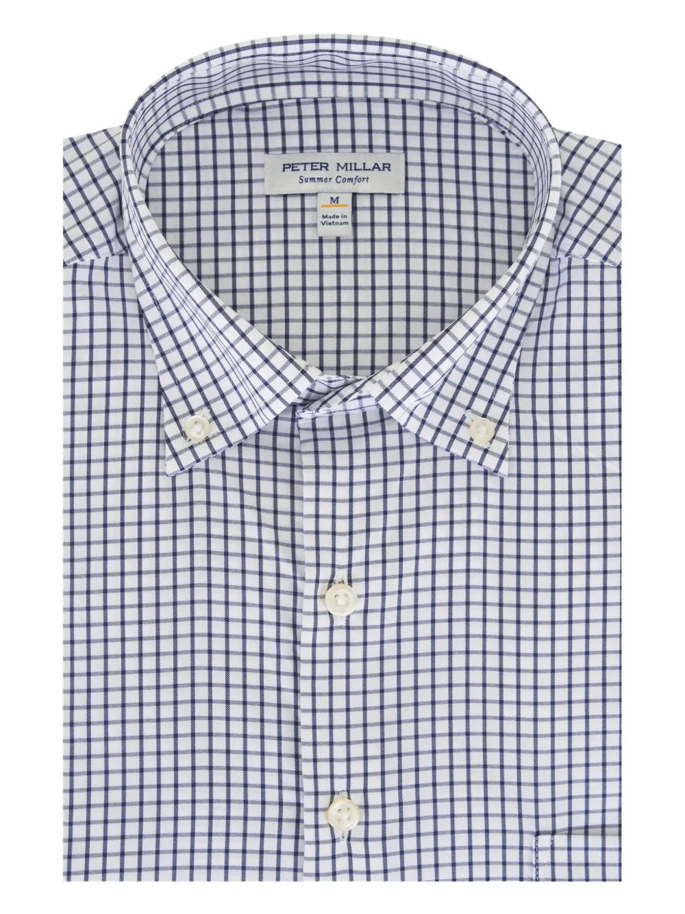 Peter Millar checked button-down shirt | White | Image 1