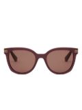 Bvlgari square-frame sunglasses - Red