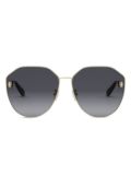 Bvlgari hexagon-frame sunglasses - Gold