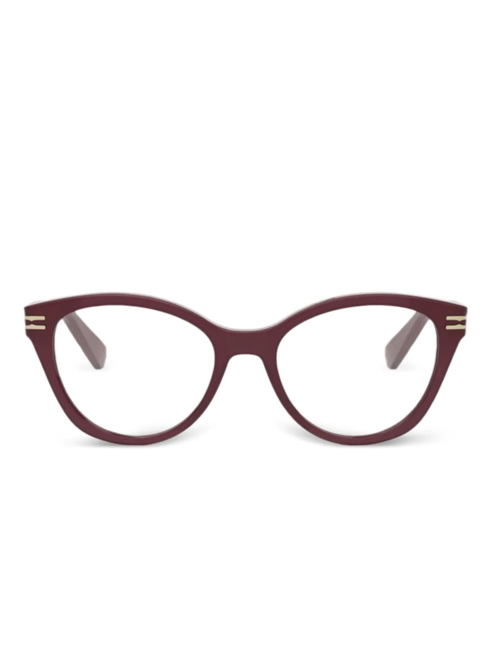 Bvlgari cat-eye glasses - Rosso