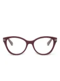 Bvlgari cat-eye glasses - Red