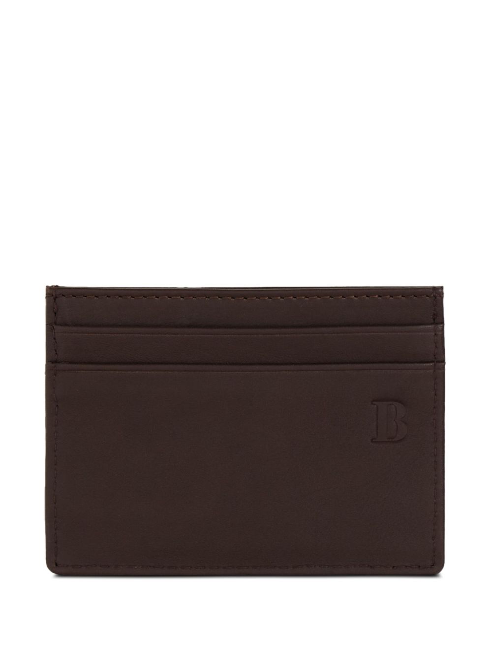 Boggi Milano leather card holder - Brown