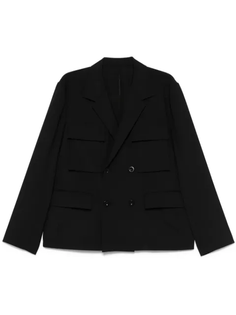 sacai blazer con doble botonadura