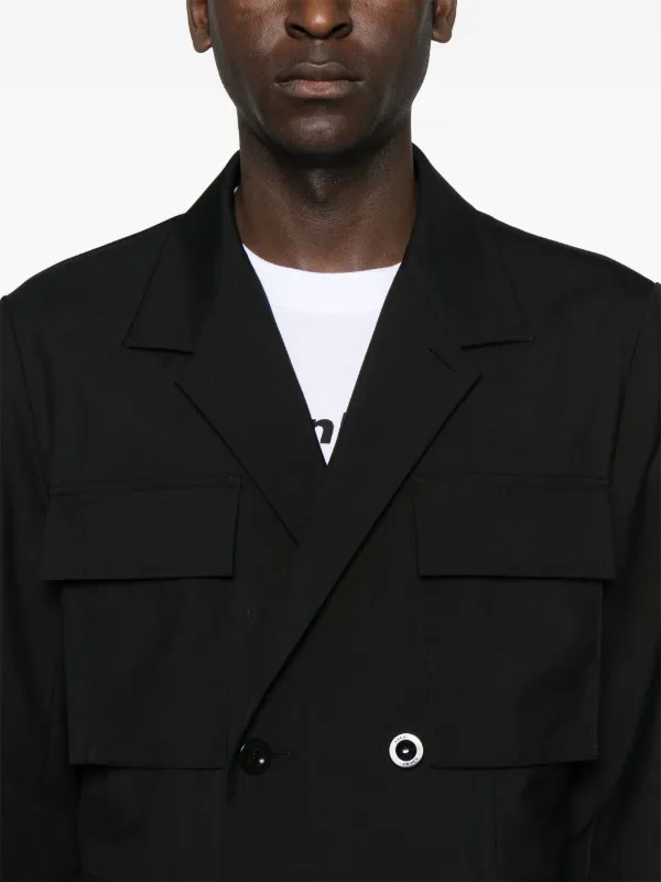 Sacai ダブルジャケット | ブラック | FARFETCH JP