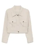 N.Peal cashmere cropped jacket - Neutrals