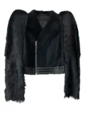 Rick Owens Zionic Flanged shearling cropped jacket - 9