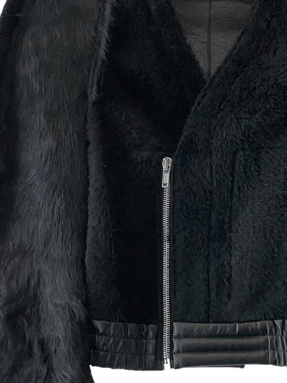 Rick Owens Zionic Flanged lammy cropped jack 9