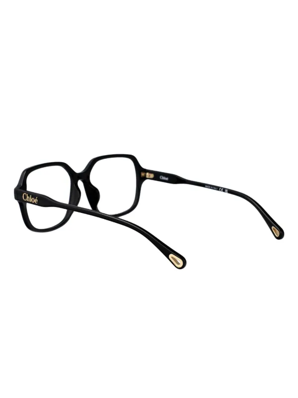 Chloe アイウェア スクエア フレーム メガネ Chloé Eyewear スクエア眼鏡フレーム | ブラック | FARFETCH JP