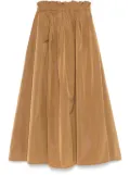 Herno elasticated-waistband maxi skirt - Brown