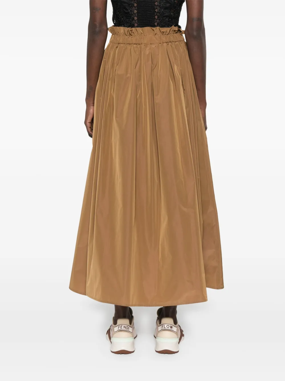 Herno Rok met elastische tailleband Bruin