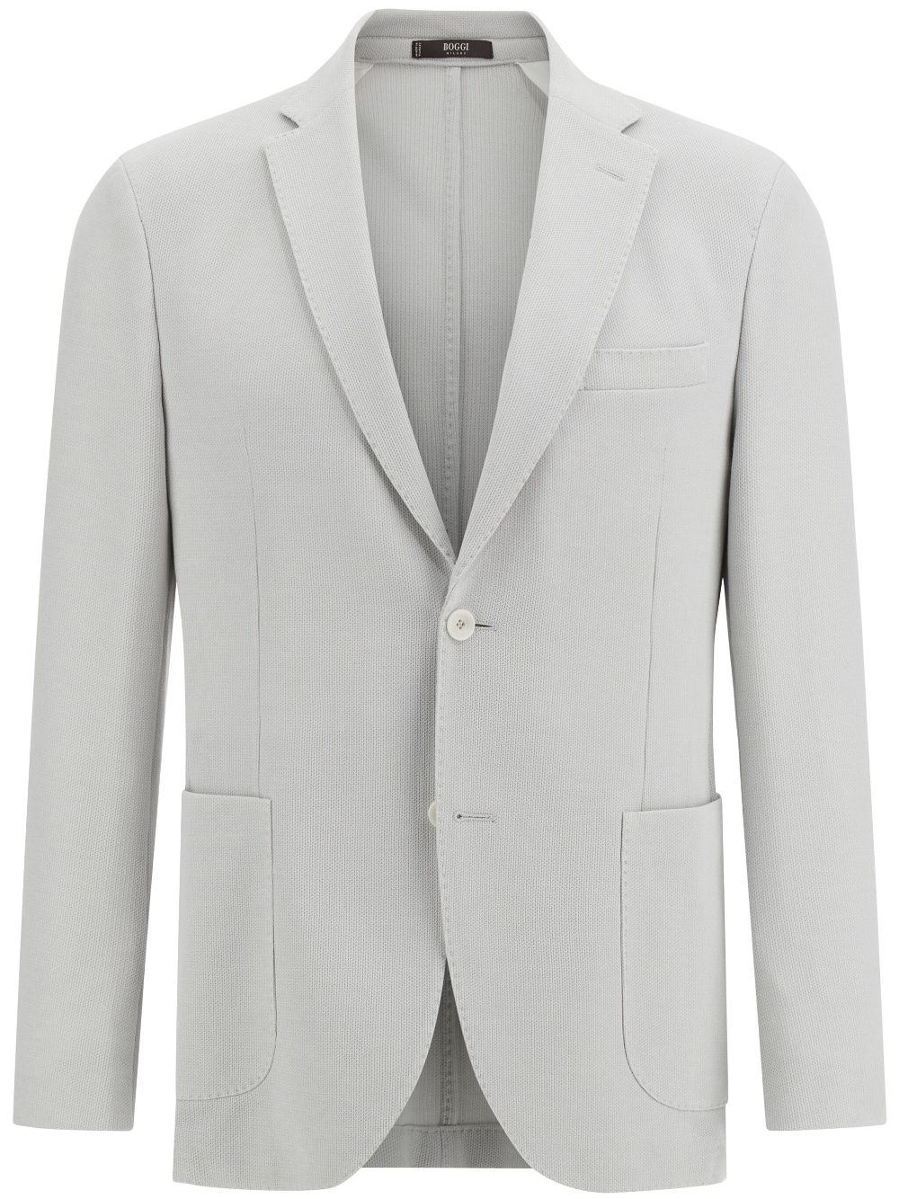 Boggi Milano cotton crepe blazer - White