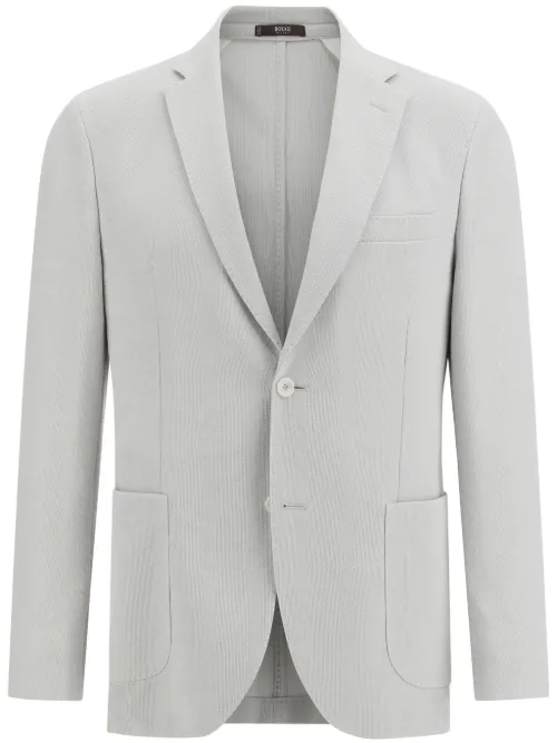 Blazer en crêpe de coton - Boggi Milano - Modalova