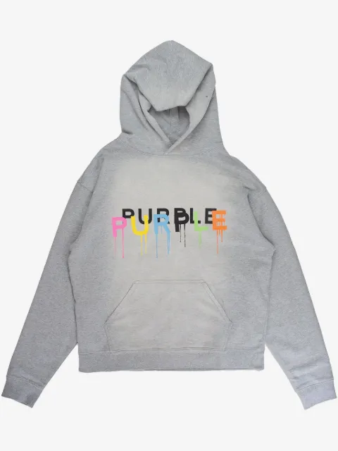 Purple Brand hoodie "White" con logo estampado