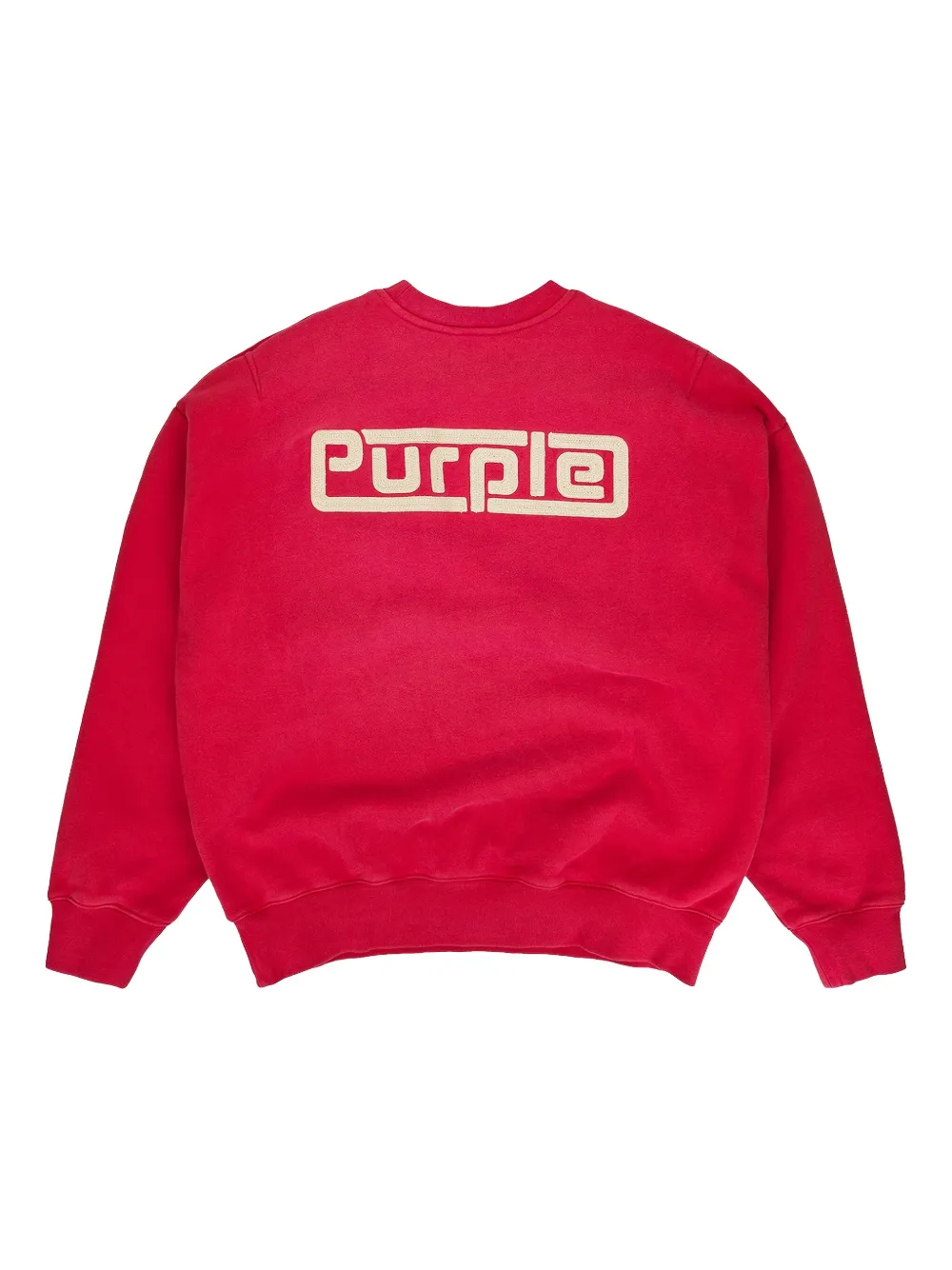 purplebrand Purple Brand HWT fleece "Red" sweater - Rood