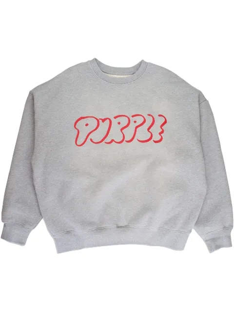 Purple Brand HWT fleece "Grey" sweatshirt