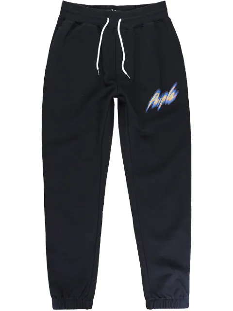 Purple Brand french-terry "Black" track pants