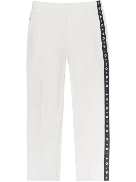 Purple Brand monogram-stripe "Cream" track pants