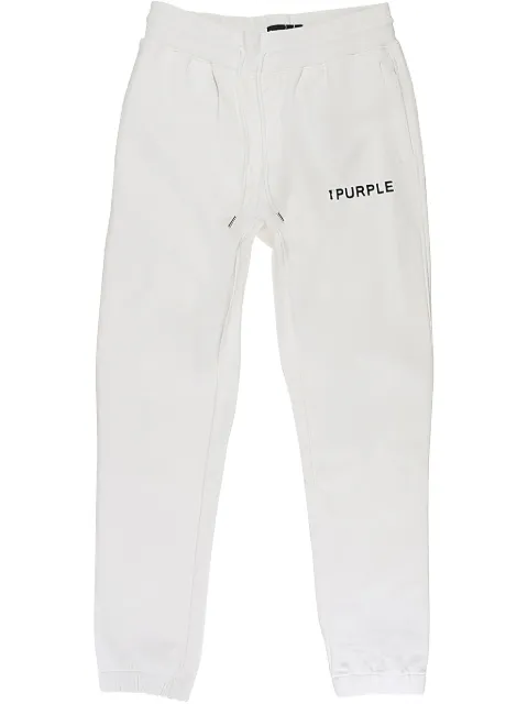 Purple Brand french-terry "White" track pants
