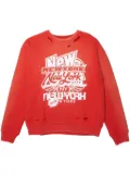 Purple Brand HWT FLEECE CREWNECK ""Red""