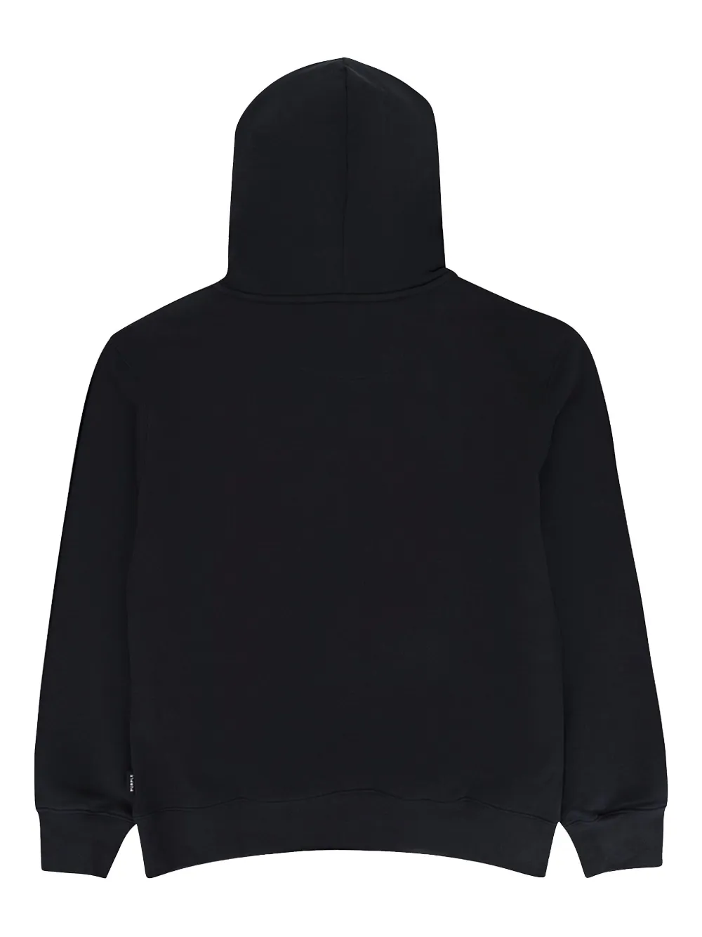 Purple Brand distorted logo-print "Black" hoodie - Zwart