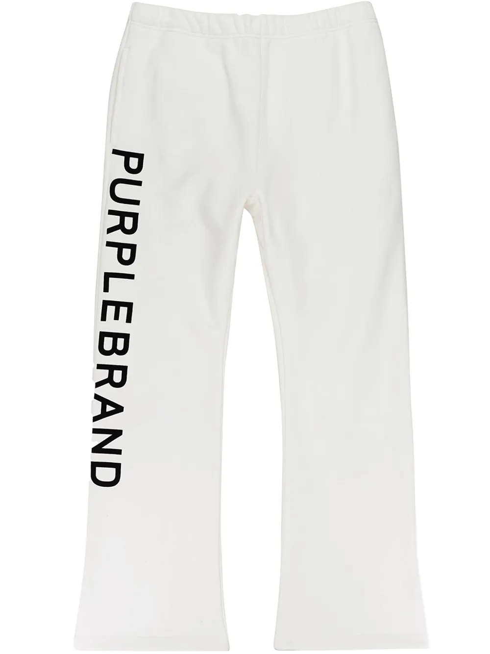 Purple Brand flared fleece "White" track pants - Nude