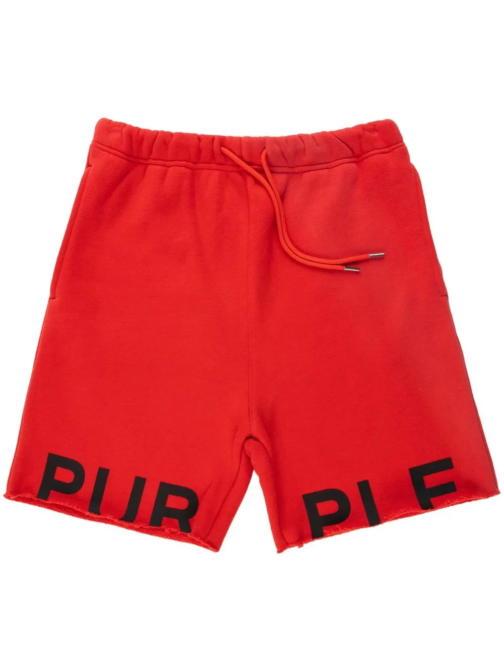 Purple Brand Trainingsshorts met logoprint Rood