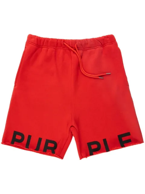 Purple Brand HEAVY FLEECE SHORT RED "Red"