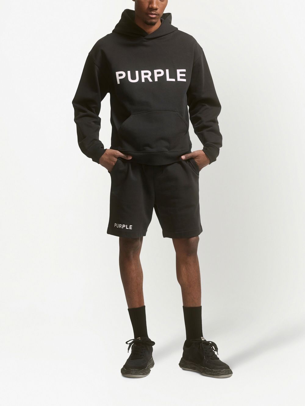 Purple Brand FRENCH TERRY SHORT "Black"