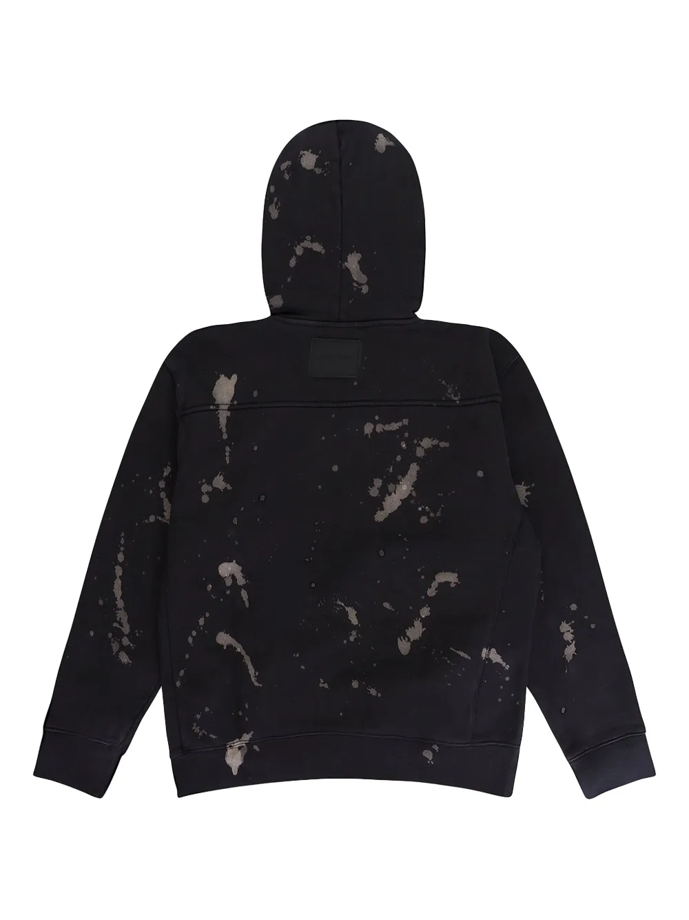 Purple Brand splatter-print fleece "Black" hoodie - Zwart