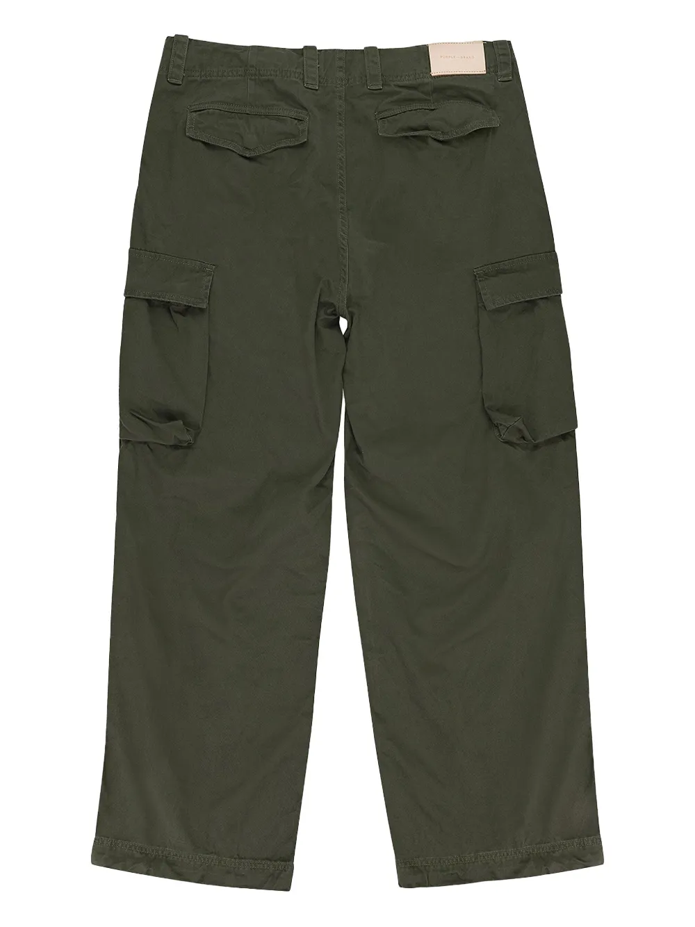 Purple Brand double cargo pocket Green trousers - Groen