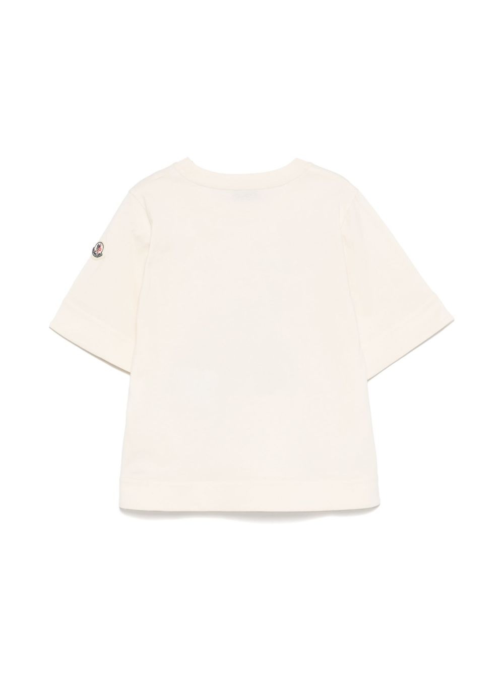 Moncler Enfant T-shirt met grafische print - Beige