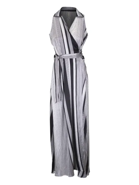 Kiton striped midi dress