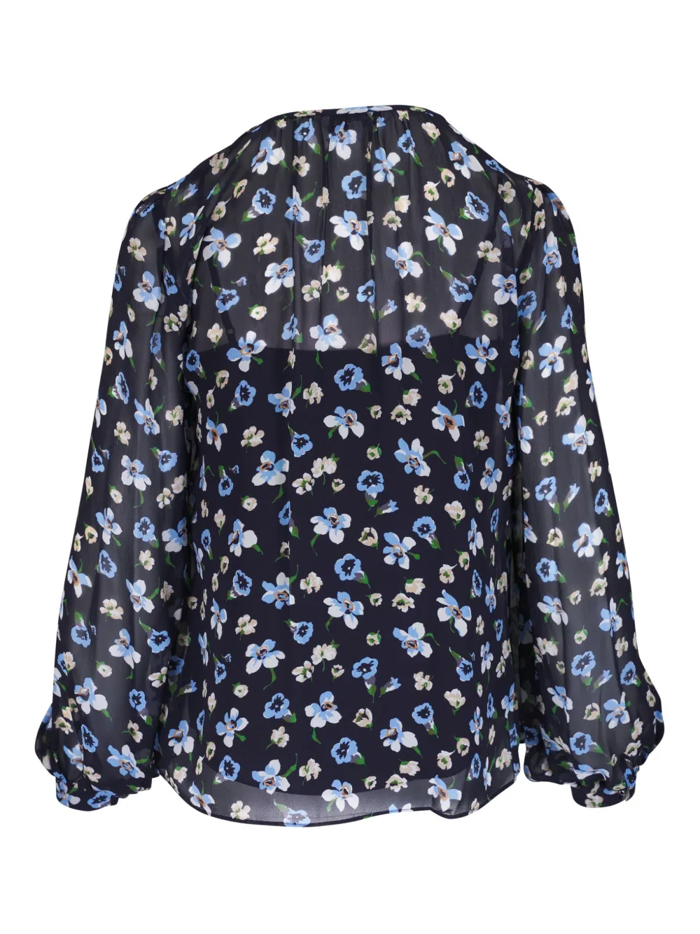 Veronica Beard Shirt met bloemenprint - Blauw