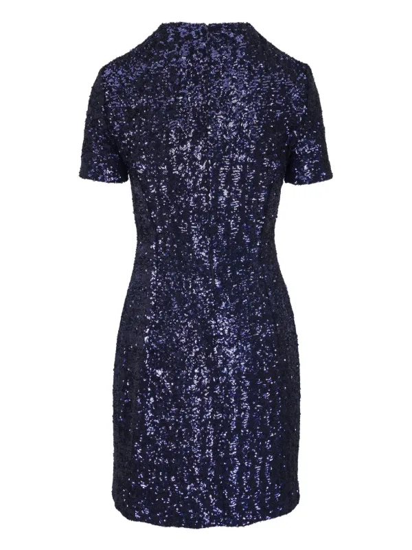 green emerald velvet dress Michael Michael Kors - Black Sequin Lace Dress w/ Nude Lining Sz XXS