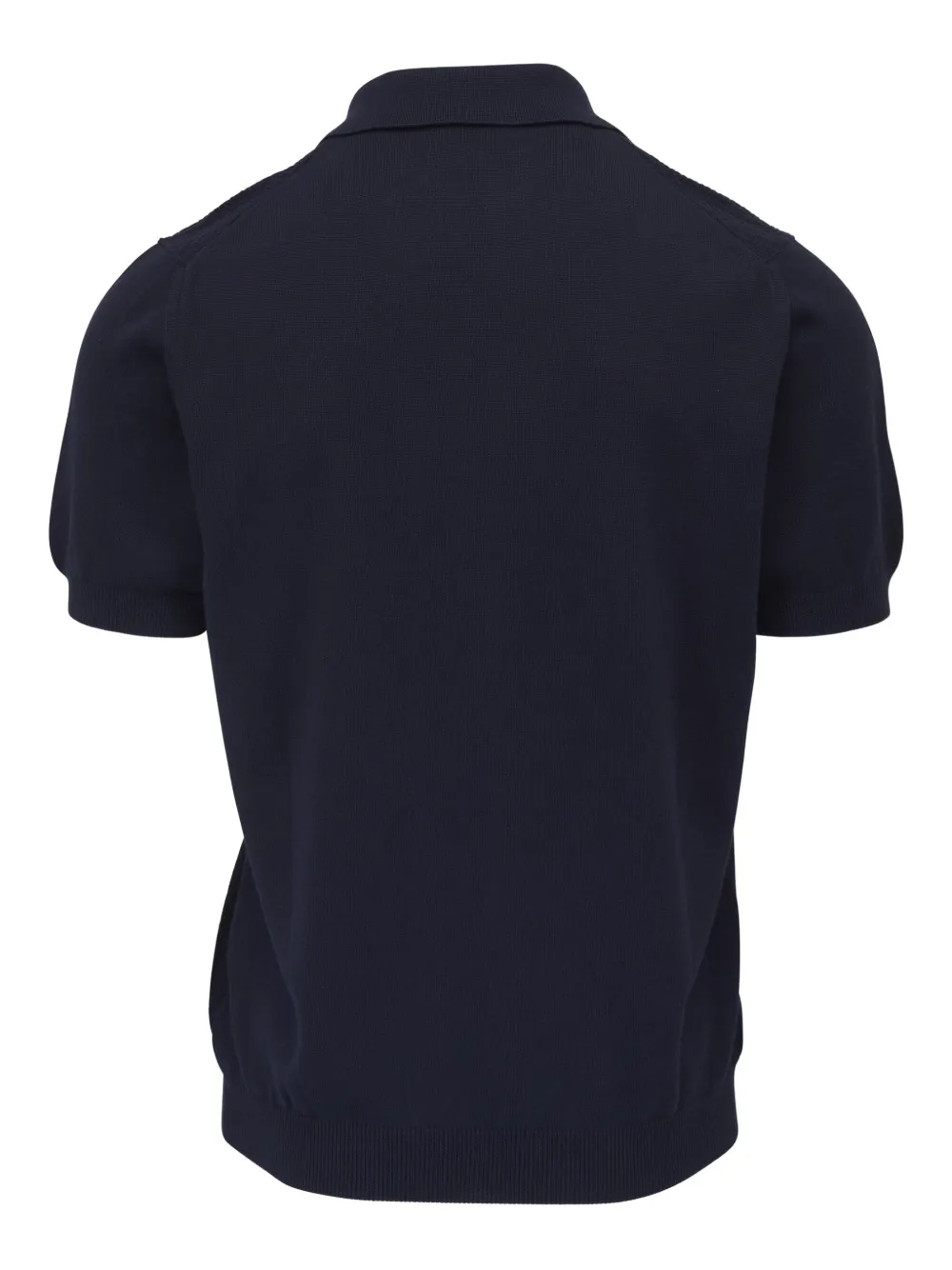 Canali knitted polo shirt - Blauw