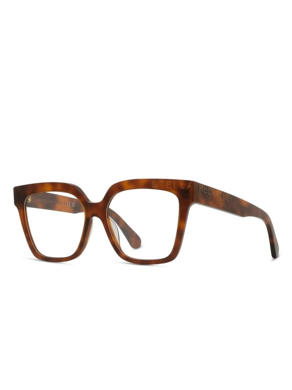 Stella McCartney Eyewear Bril met vierkant montuur - Bruin